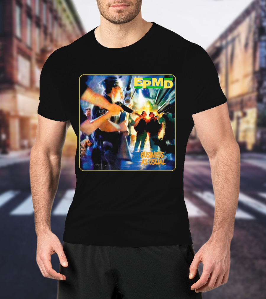 Epmd Business As Usual 8 Album Cover T-Shirt