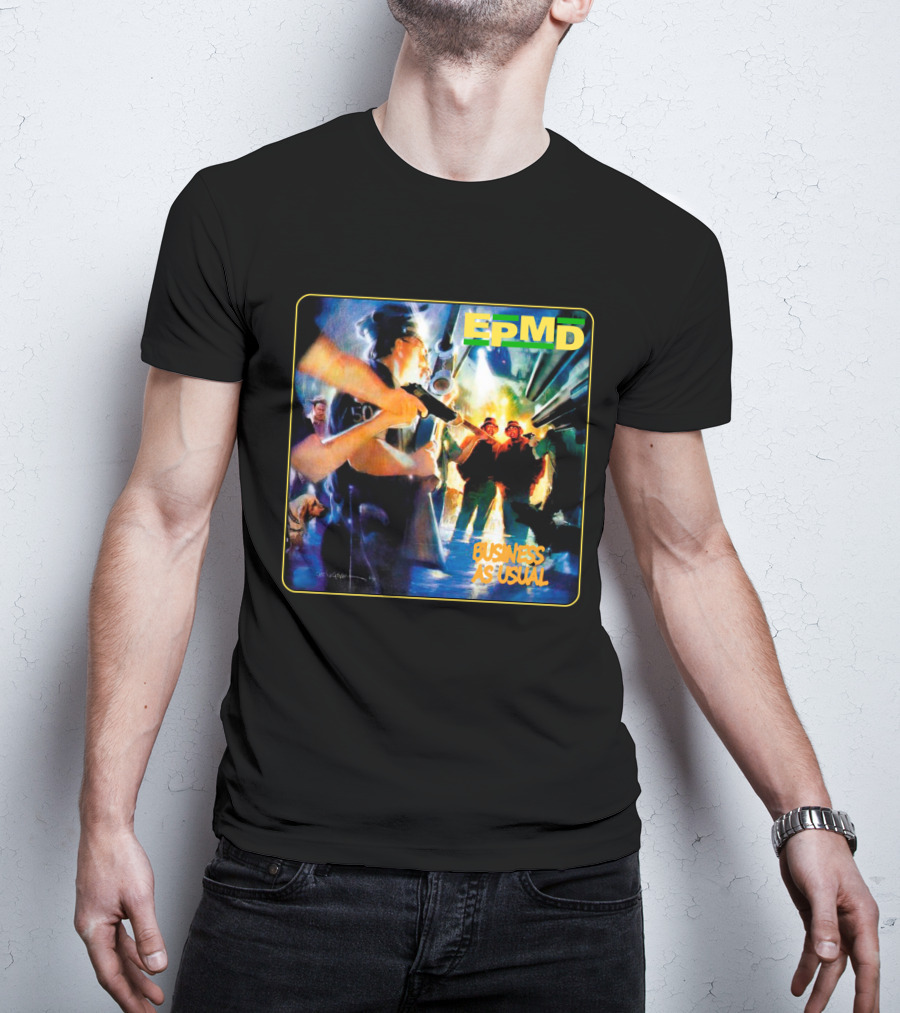 Epmd Business As Usual 8 Album Cover T-Shirt