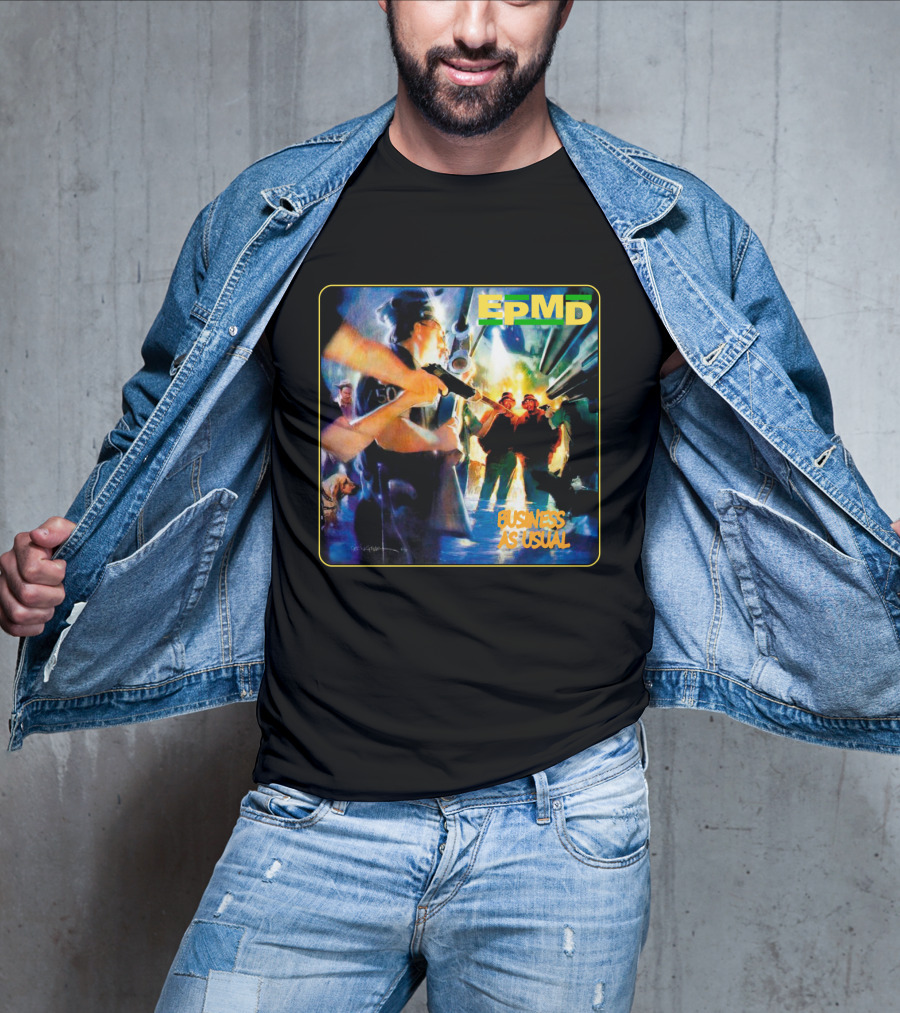 Epmd Business As Usual 8 Album Cover T-Shirt