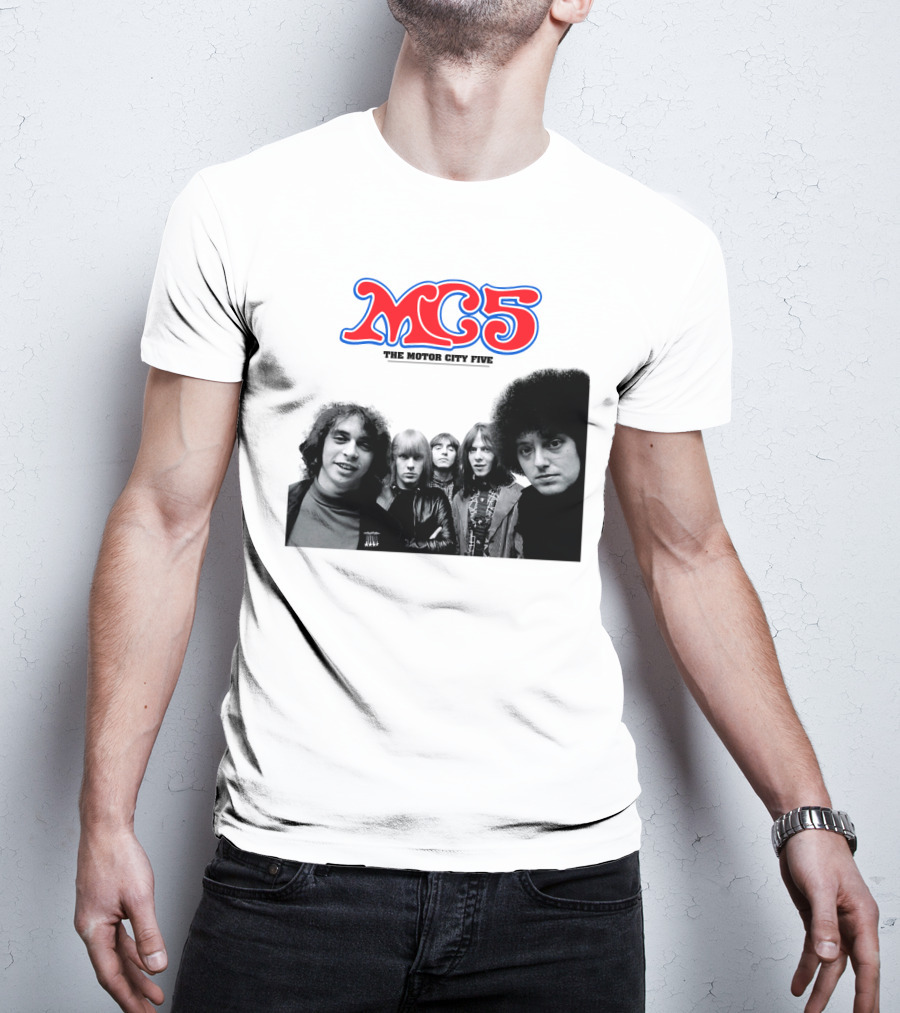 Mc5 The Motor City Five Band Retro Group Photo T-Shirt