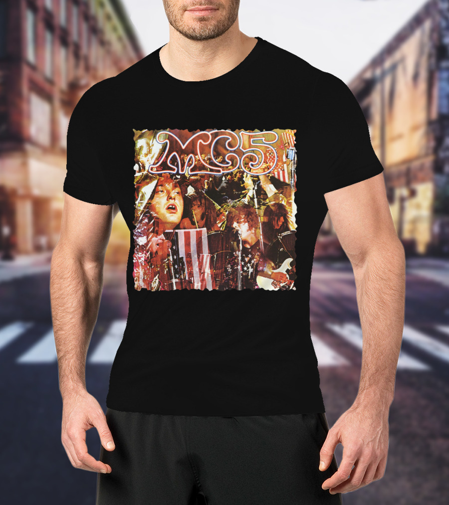 Mc5 American Band Iconic Collage Artwork T-Shirt