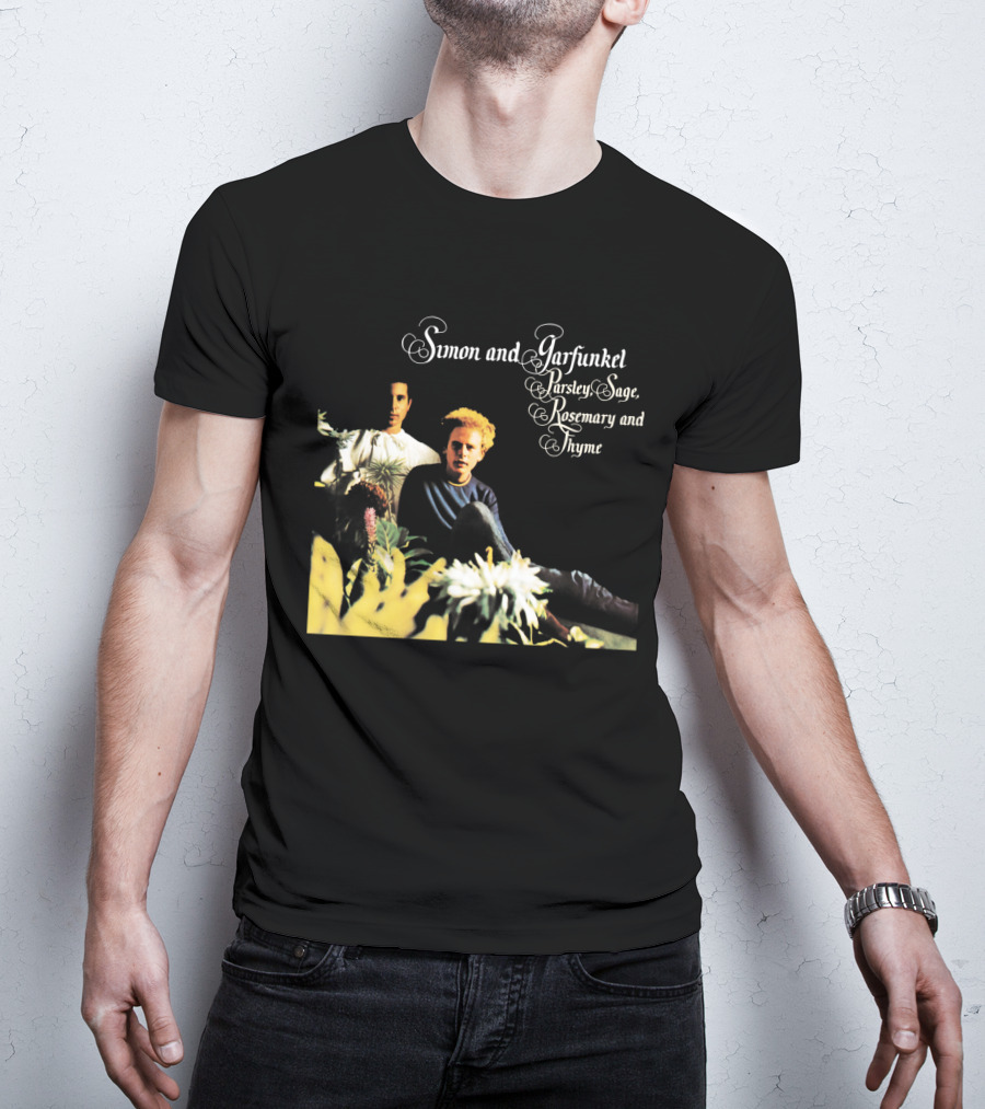 Simon And Garfunkel Parsley Sage Rosemary And Thyme Album Cover T-Shirt