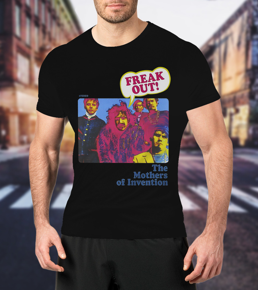 Freak Out The Mothers Of Invention Vintage Album Cover T-Shirt