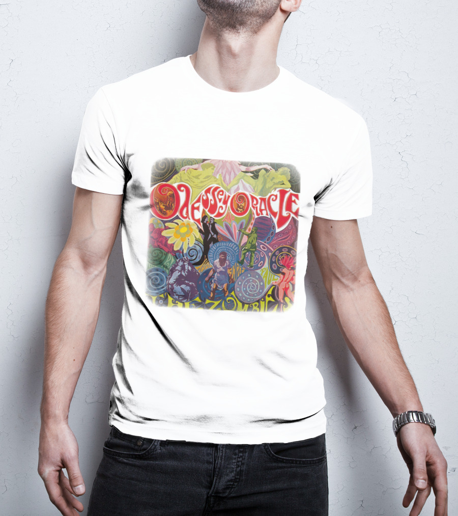 Odessey And Oracle The Zombies Psychedelic Floral T-Shirt