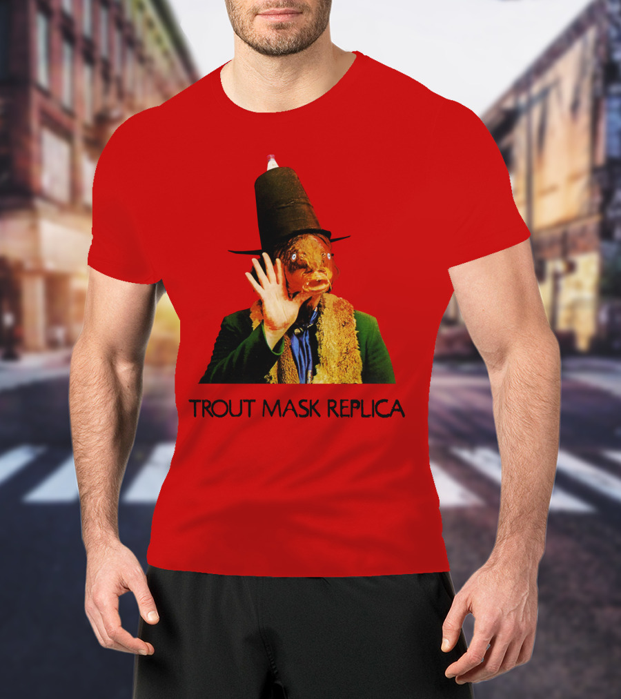 Captain Beefheart Trout Mask Replica Surreal Fish Head T-Shirt