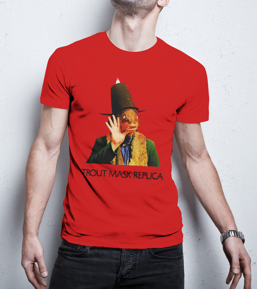 Captain Beefheart Trout Mask Replica Surreal Fish Head T-Shirt