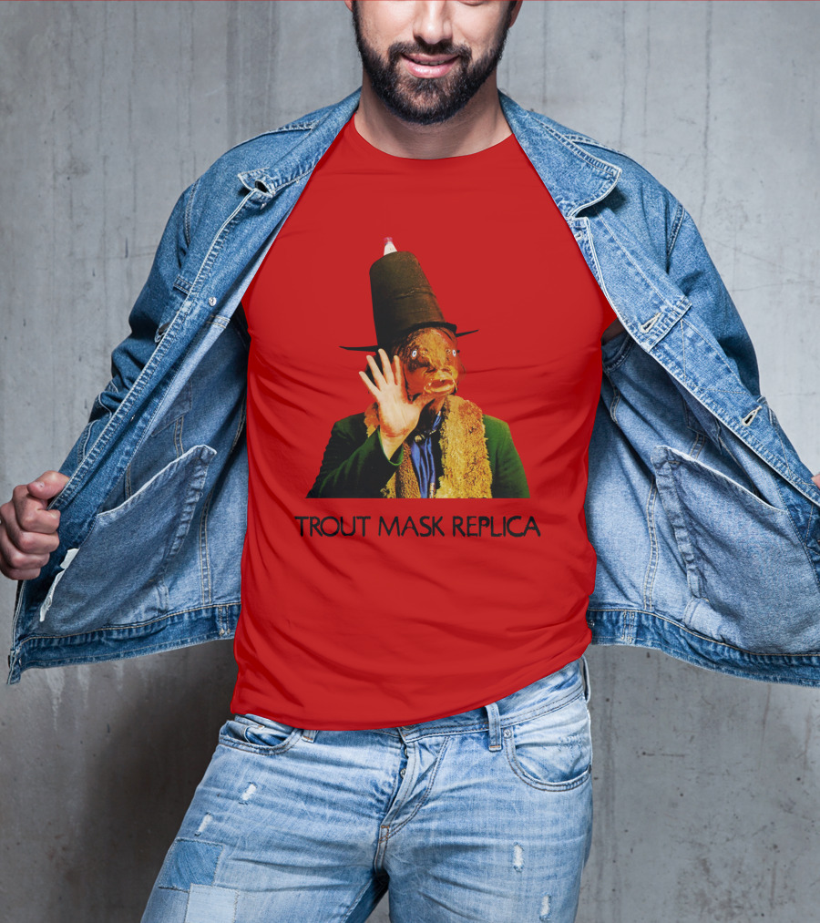 Captain Beefheart Trout Mask Replica Surreal Fish Head T-Shirt