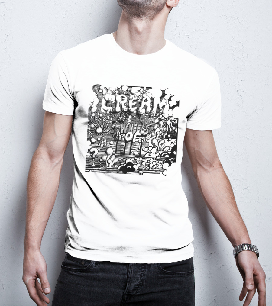 Cream Wheels Of Fire Psychedelic Album T-Shirt