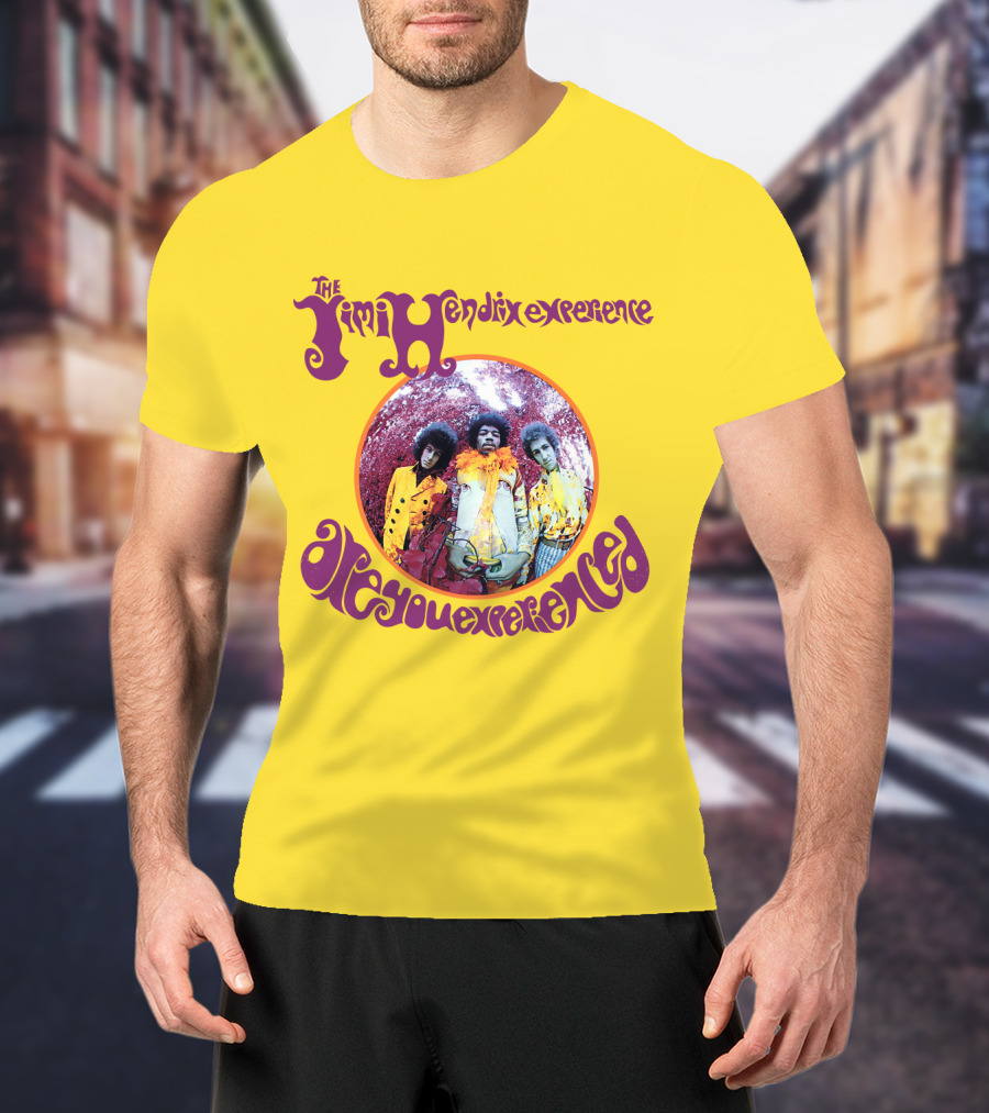 The Jimi Hendrix Experience Are You Experienced Psychedelic Band Image T-Shirt