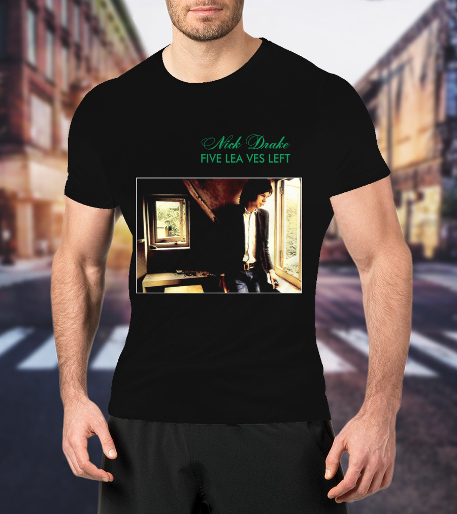 Nick Drake Five Leaves Left 1969 Album Cover T-Shirt
