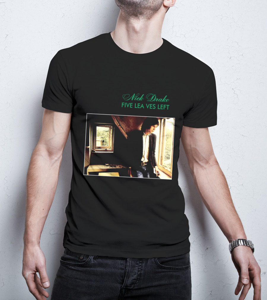 Nick Drake Five Leaves Left 1969 Album Cover T-Shirt