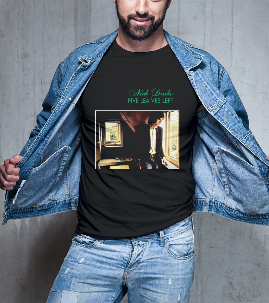 Nick Drake Five Leaves Left 1969 Album Cover T-Shirt