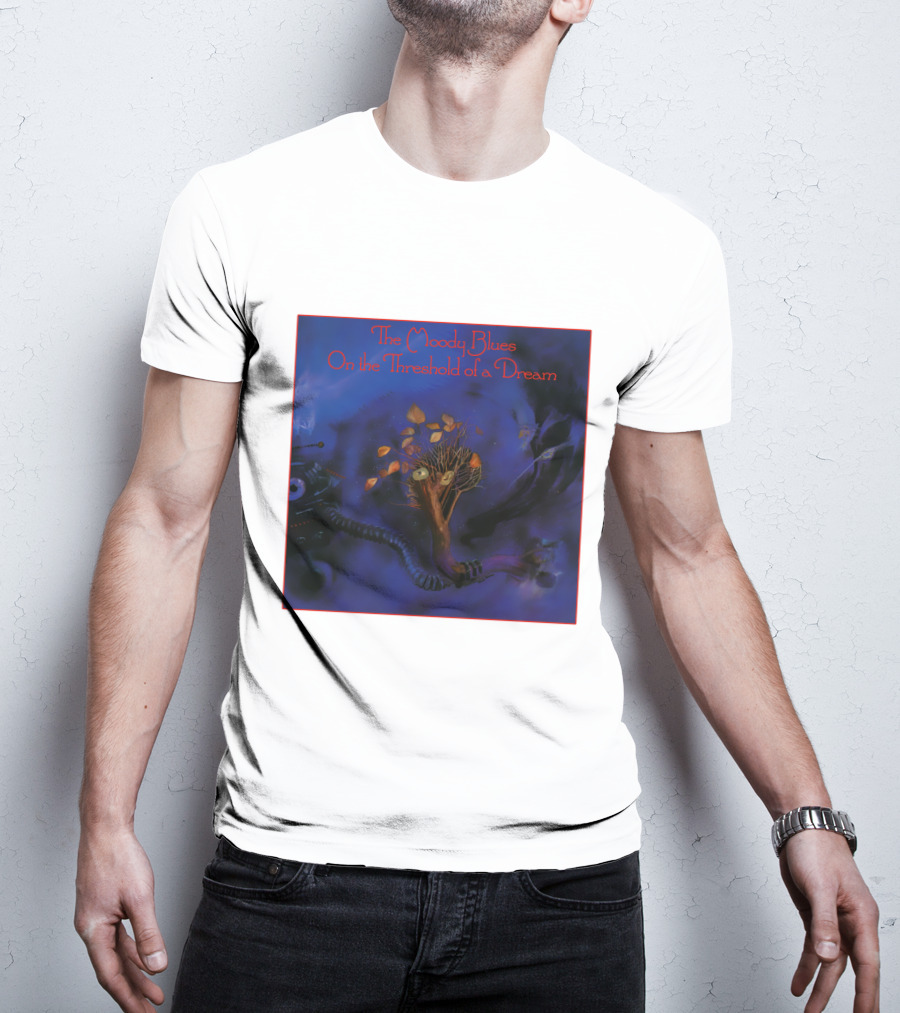 The Moody Blues On The Threshold Of A Dream Album Art With Tree And Cosmic T-Shirt
