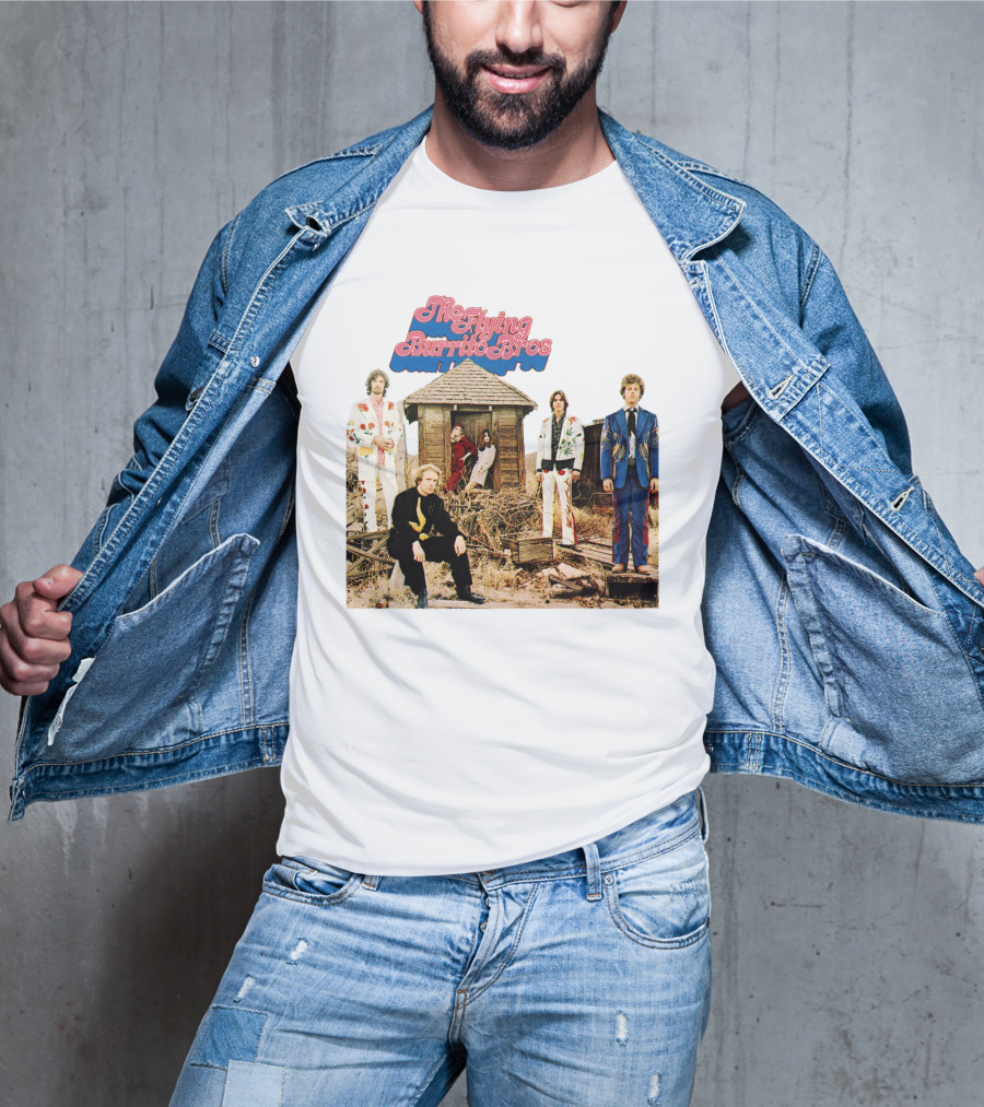 The Flying Burrito Bros The Gilded Palace Of Sin Album Cover Band Members In Colorful Suits T-Shirt