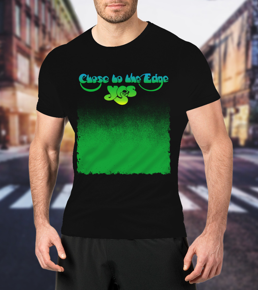 Close To The Edge Yes Logo Green Gradient T-Shirt