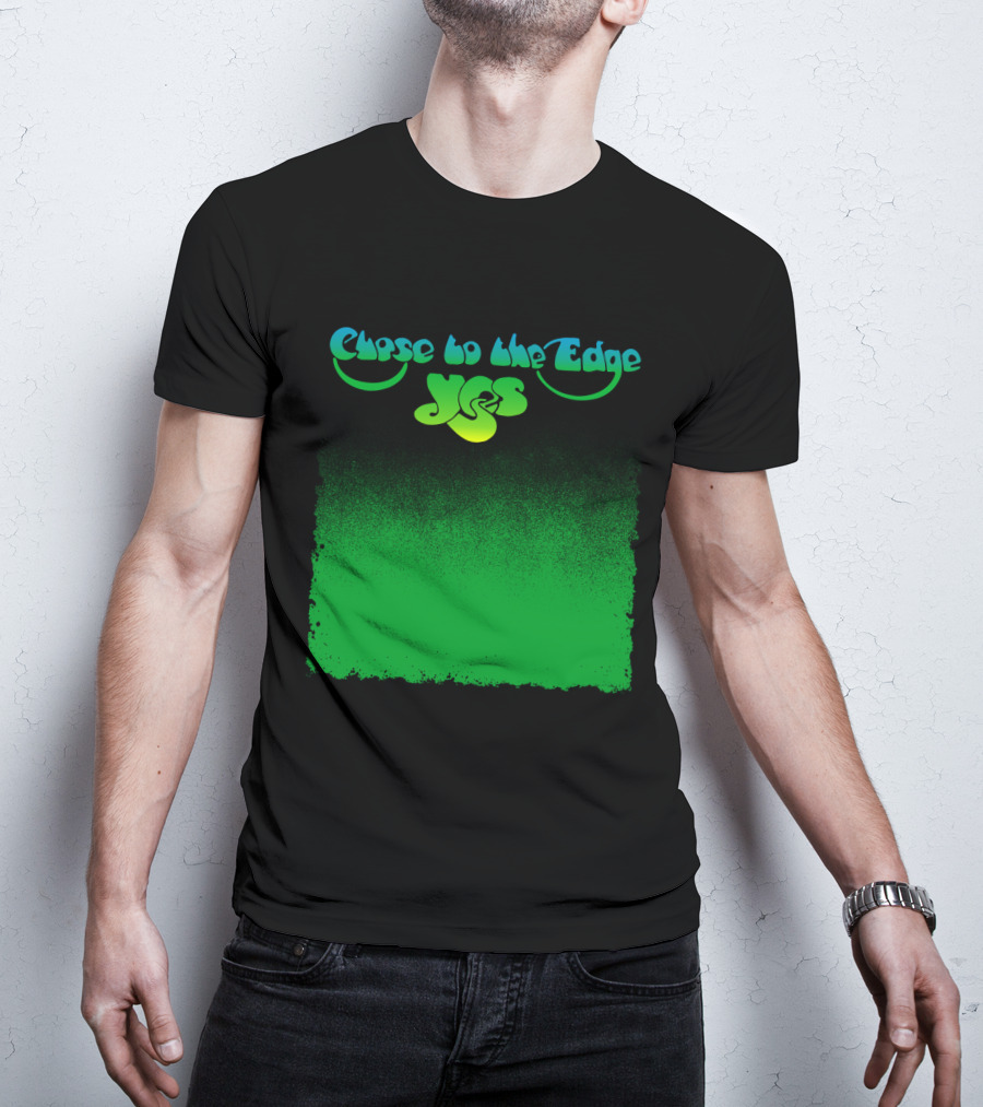 Close To The Edge Yes Logo Green Gradient T-Shirt