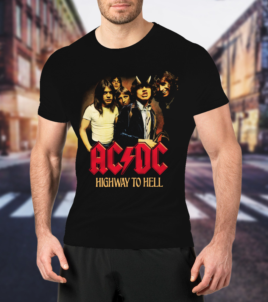 Acdc Highway To Hell Band Members T-Shirt