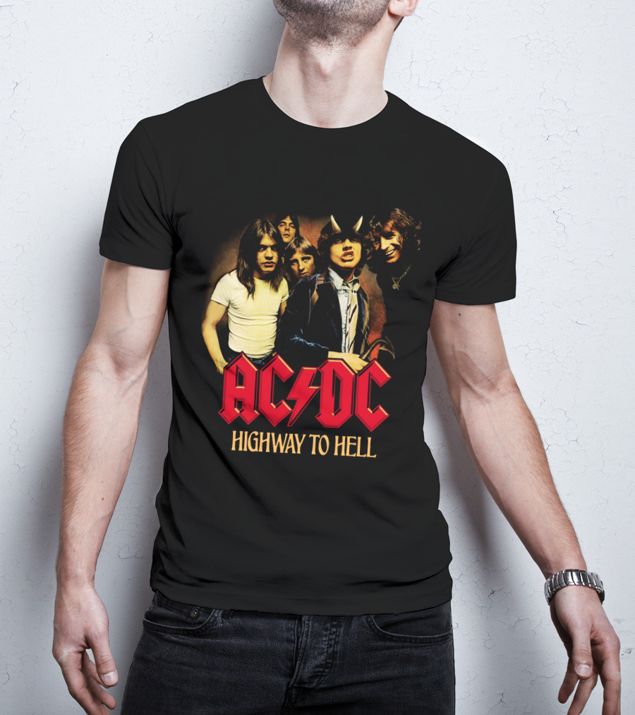 Acdc Highway To Hell Band Members T-Shirt