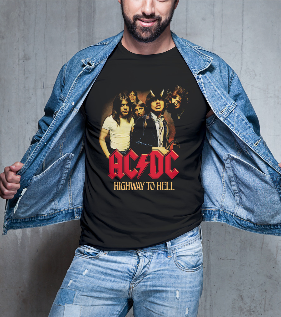 Acdc Highway To Hell Band Members T-Shirt
