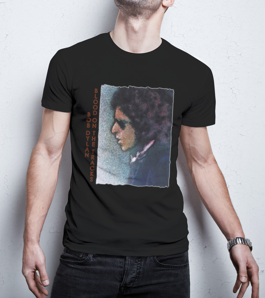Bob Dylan Blood On The Tracks Album Cover T-Shirt