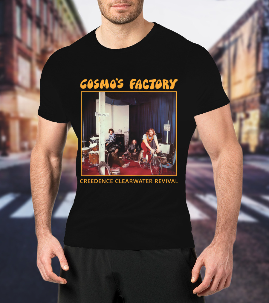 Creedence Clearwater Revival Cosmo's Factory Album 1970 Band Photo T-Shirt