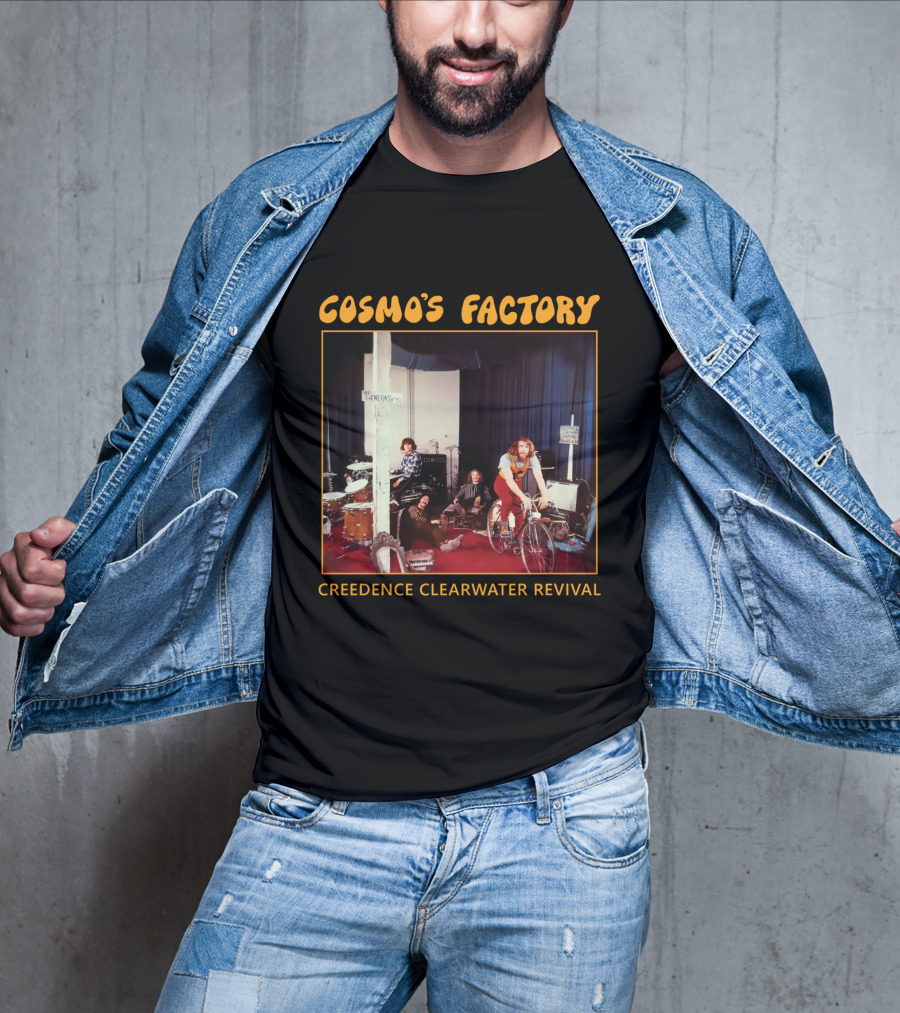 Creedence Clearwater Revival Cosmo's Factory Album 1970 Band Photo T-Shirt