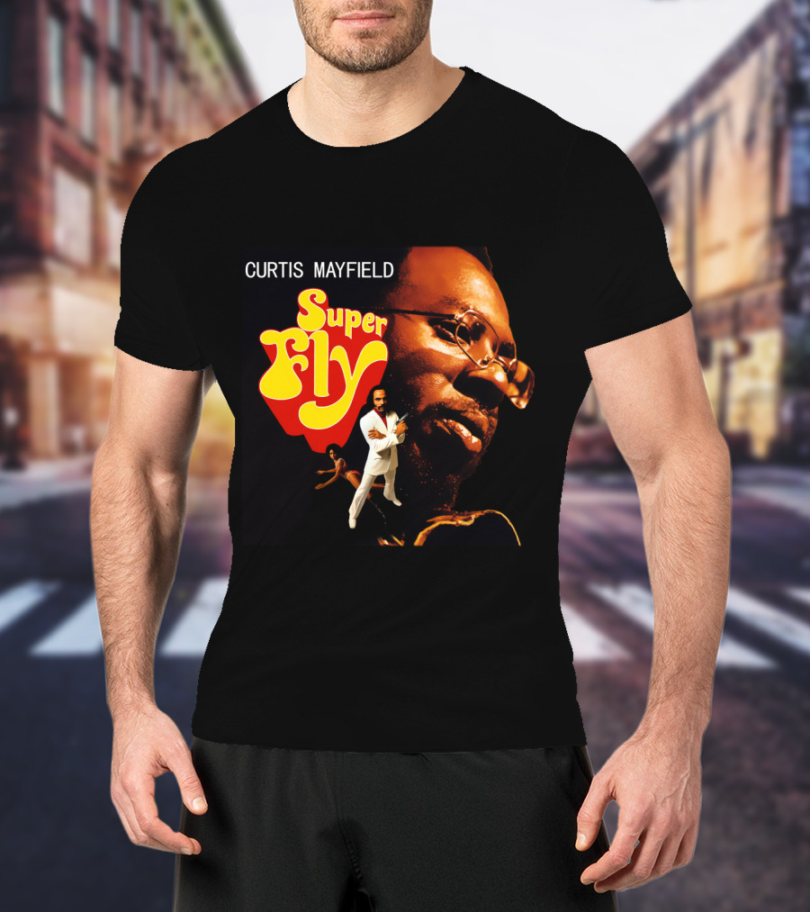 Curtis Mayfield Super Fly Classic Album Cover T-Shirt