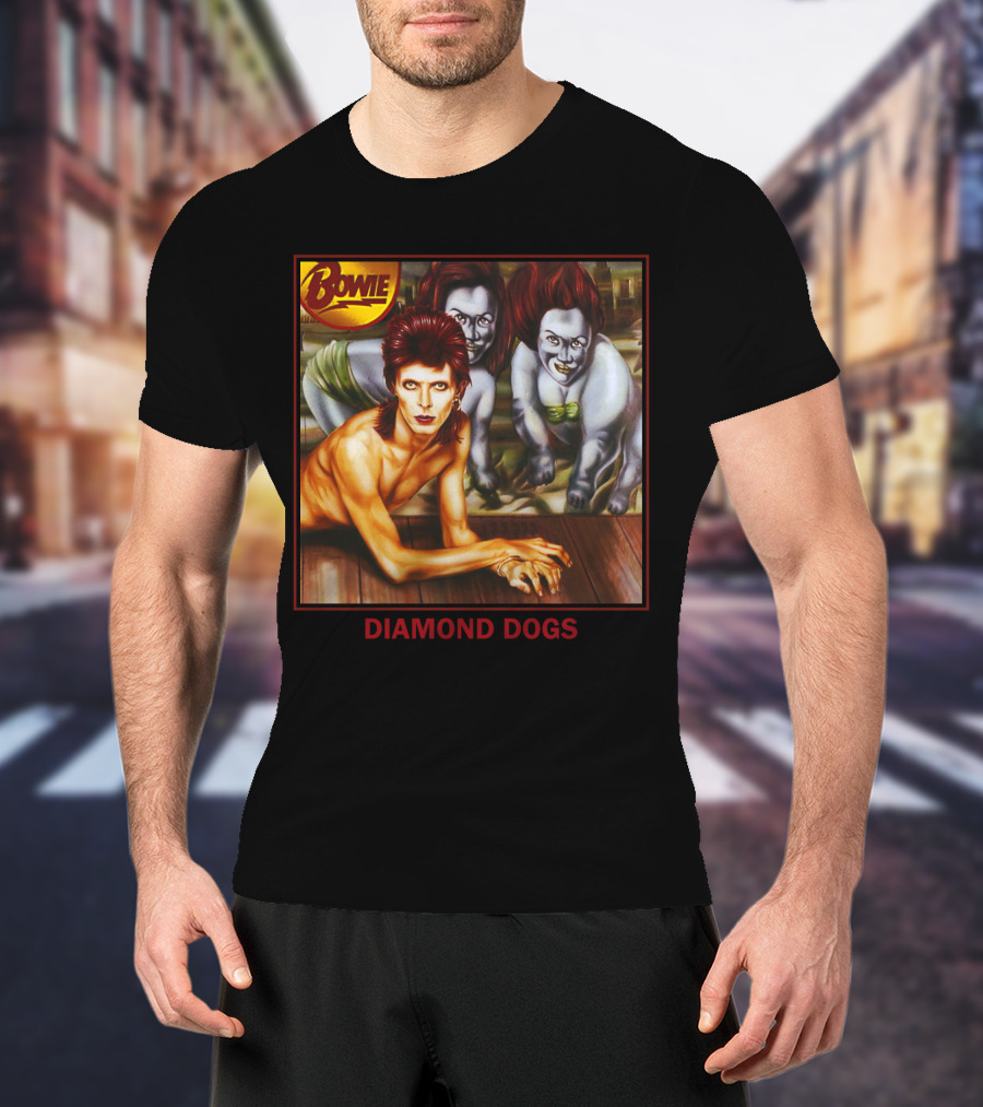 Bowie Diamond Dogs Album Cover T-Shirt