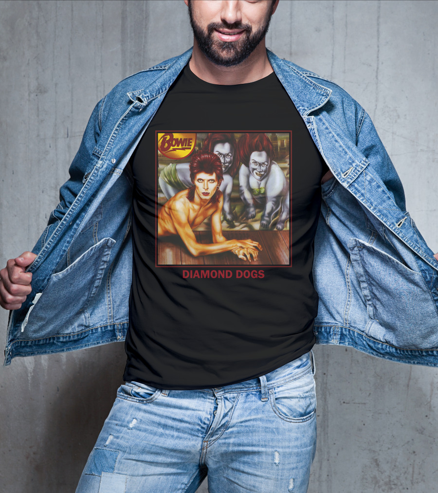 Bowie Diamond Dogs Album Cover T-Shirt