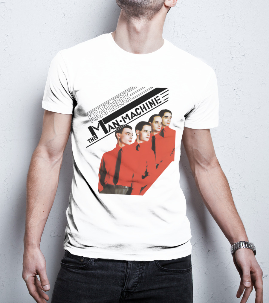 Kraftwerk The Man Machine Album Art Red Outfit Quartet T-Shirt