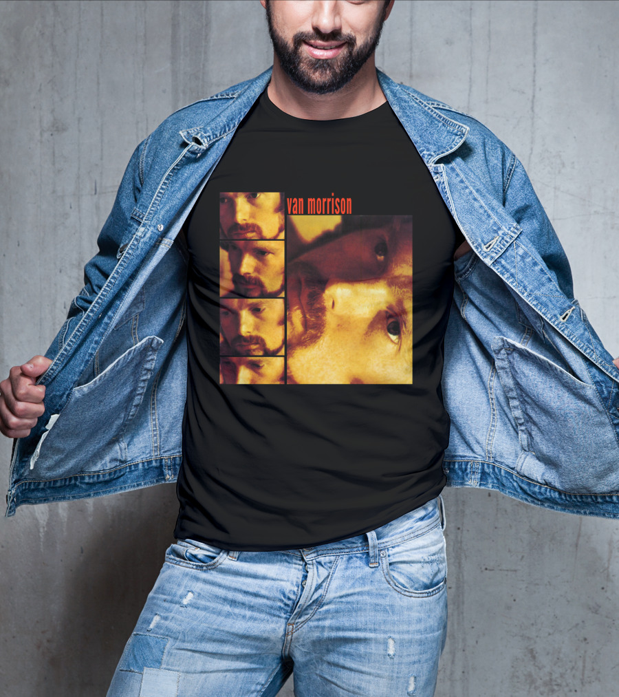 Van Morrison Moondance 1970 Album Cover Multiple Portraits T-Shirt