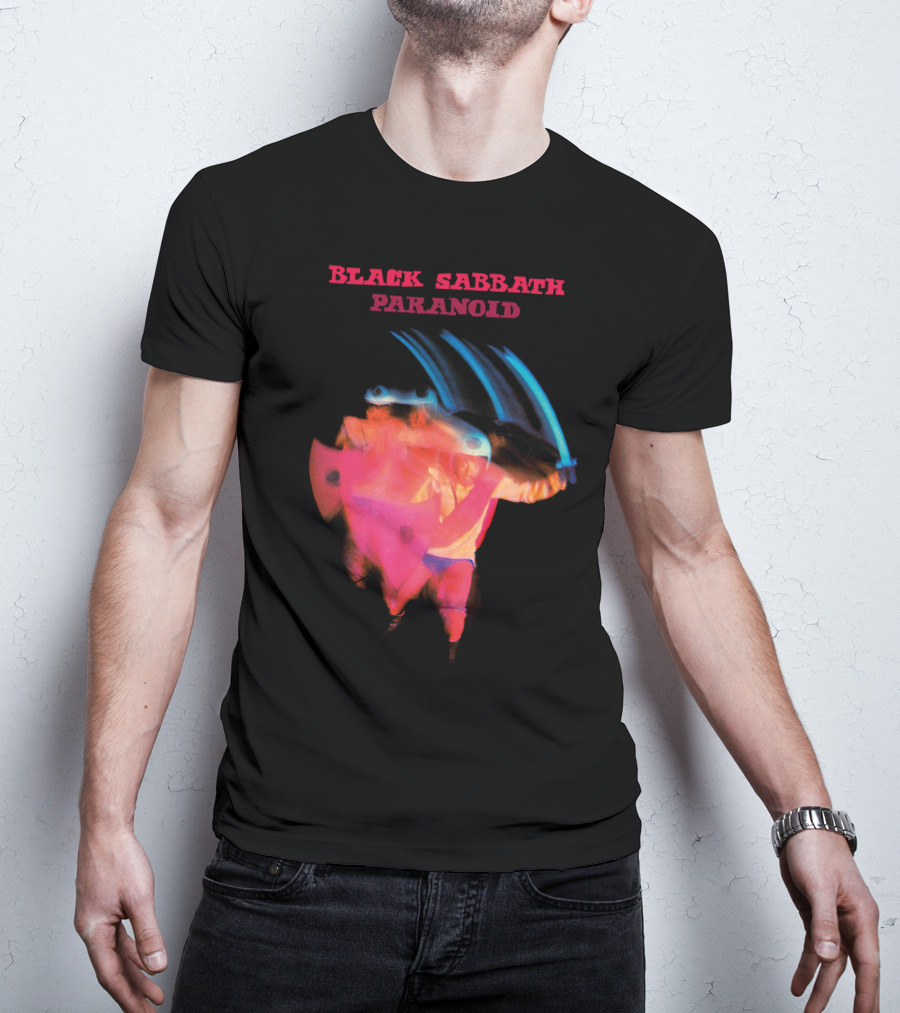 Black Sabbath Paranoid 1970 Album Cover T-Shirt