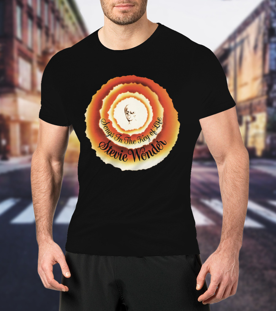 Stevie Wonder Songs In The Key Of Life Vintage Circular T-Shirt