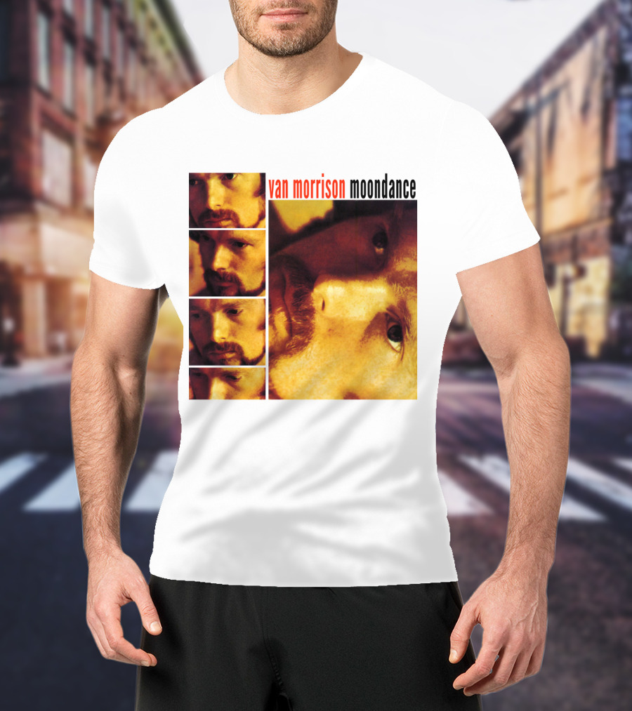Van Morrison Moondance 1970 Album Cover T-Shirt