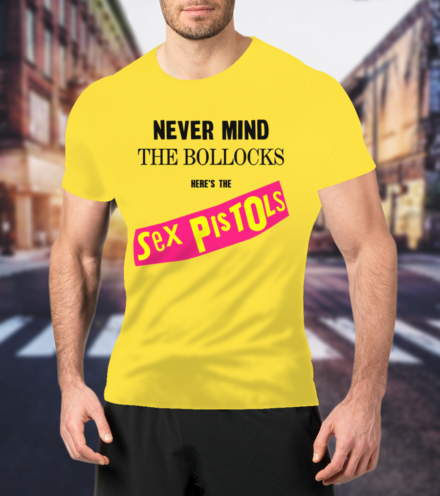 Never Mind The Bollocks Here's The Sex Pistols Classic Punk Rock Album Cover T-Shirt