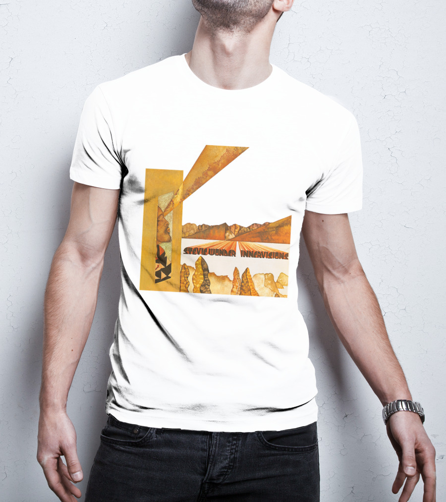 Stevie Wonder Innervisions Album Art Landscape Motif T-Shirt