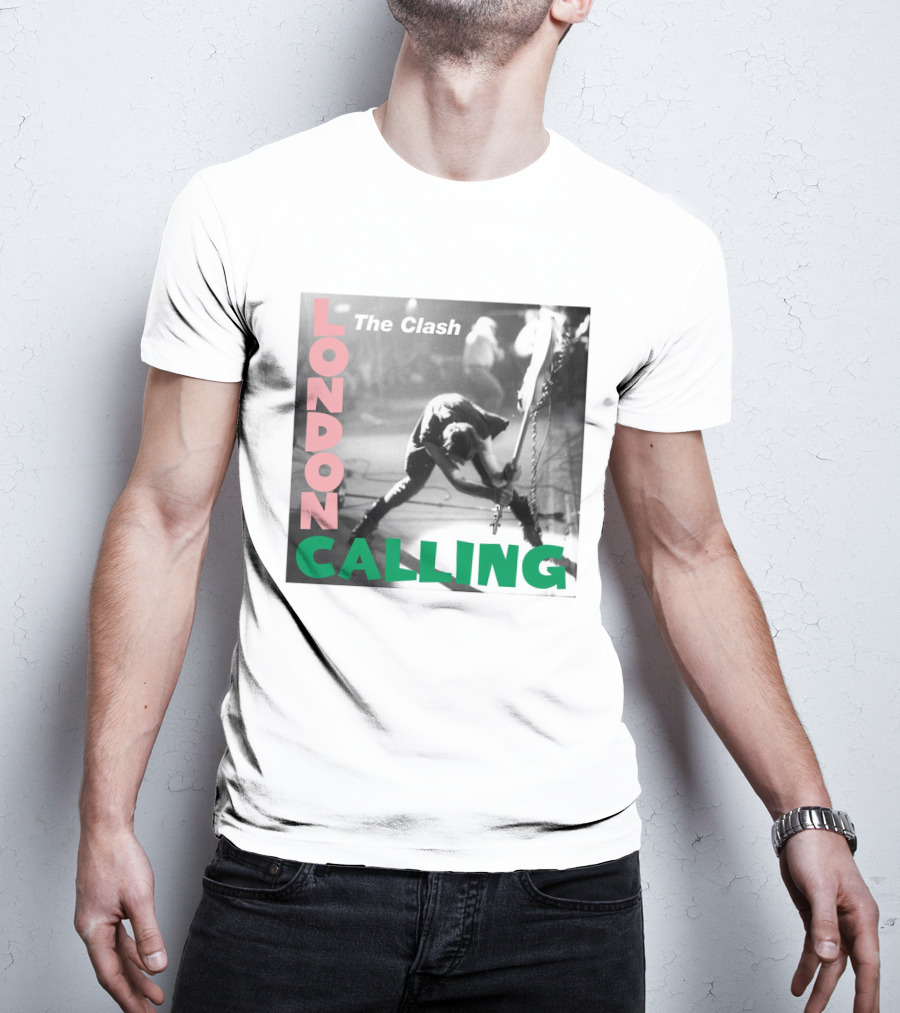 The Clash London Calling Iconic Album Cover Punk Rock Legends T-Shirt