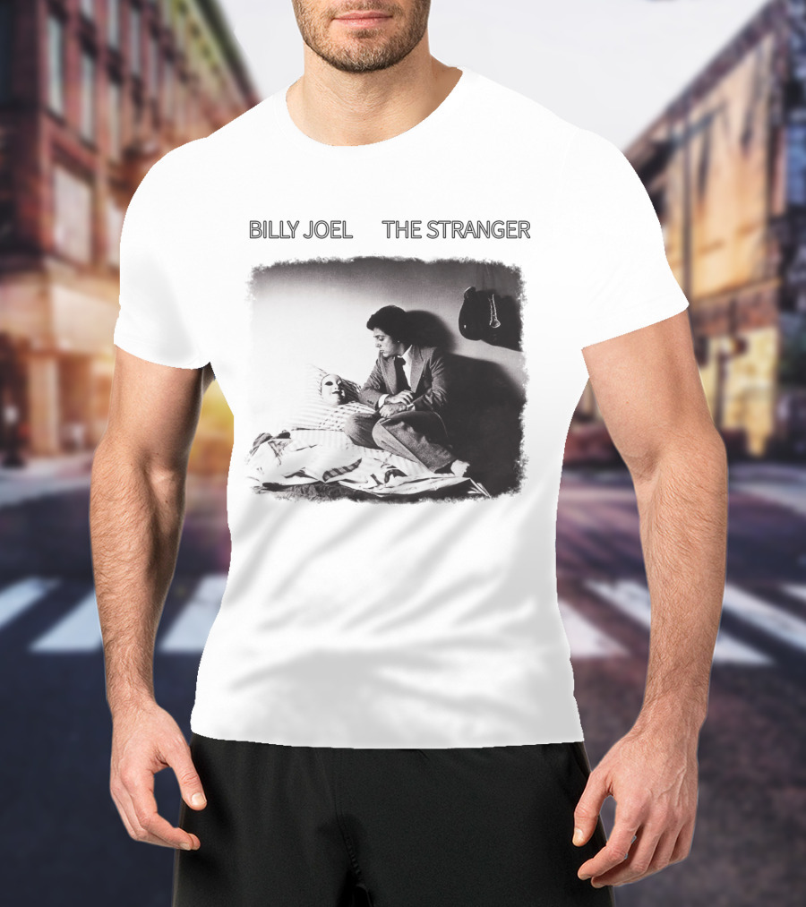 Billy Joel The Stranger Album Cover Sitting On Bed With Mask T-Shirt