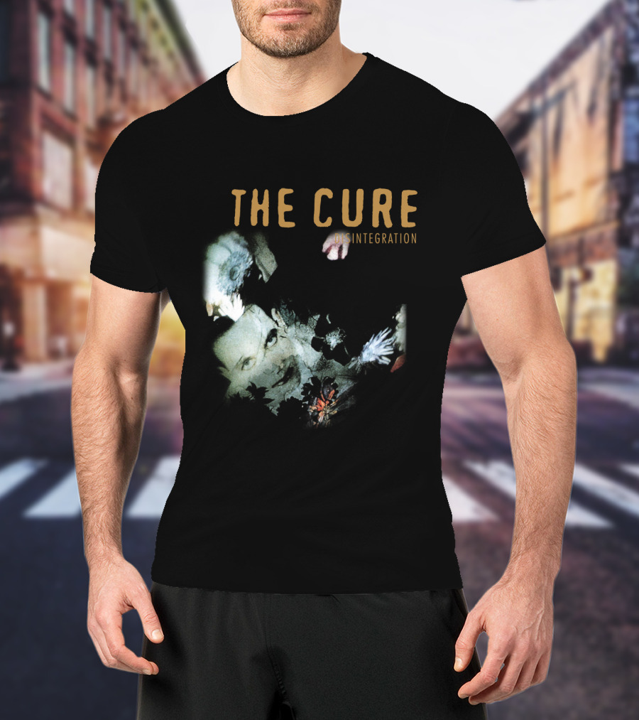 The Cure Disintegration Album Cover Floral Collage T-Shirt