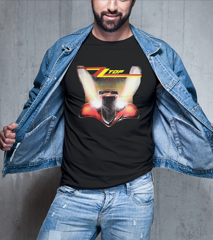 Zz Top Eliminator Hot Rod Album Cover Vintage 80S Band Merch T-Shirt