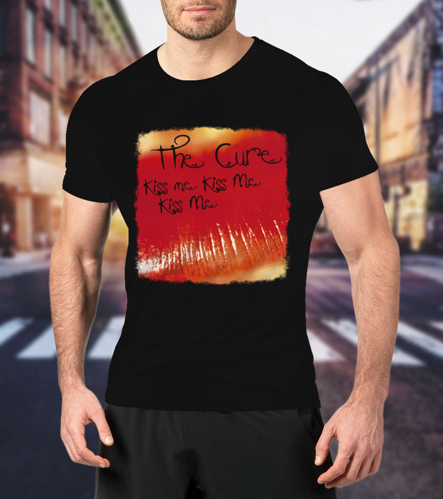 The Cure Kiss Me Kiss Me Kiss Me Red Lips T-Shirt