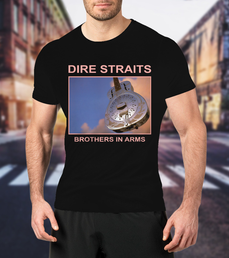 Dire Straits Brothers In Arms Steel Guitar T-Shirt