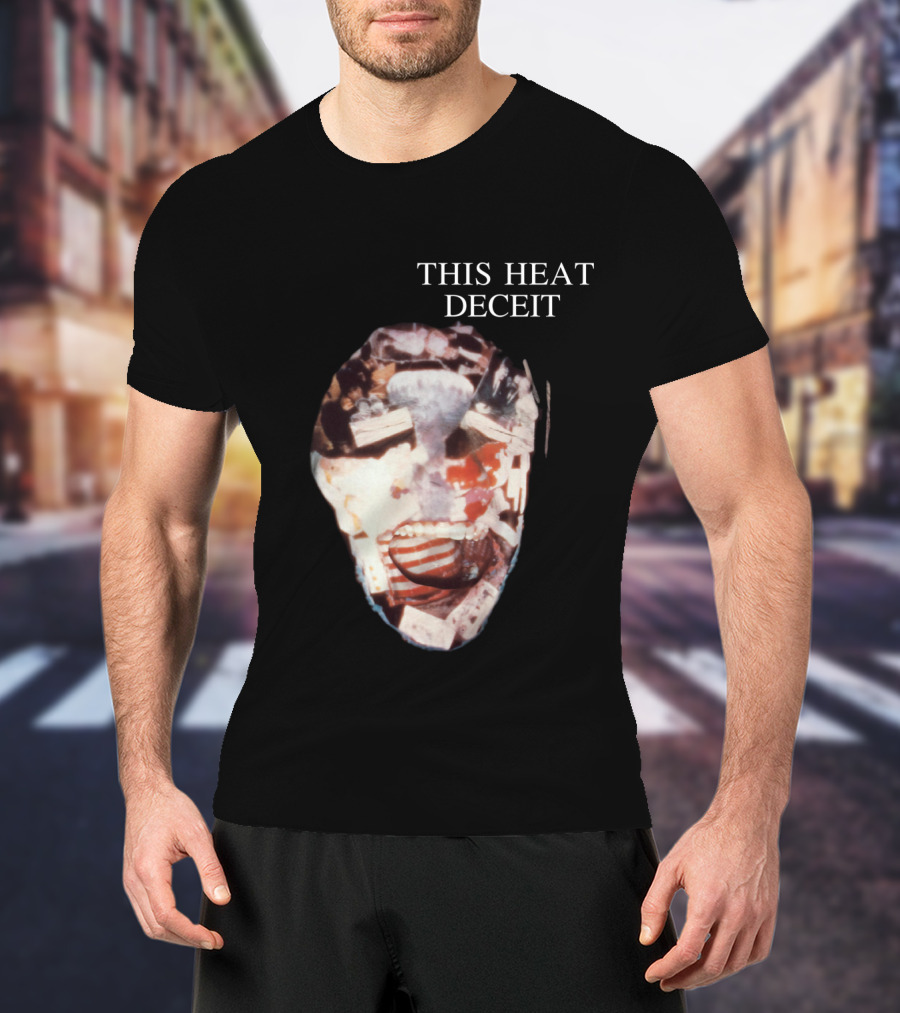This Heat Deceit Mask Collage T-Shirt