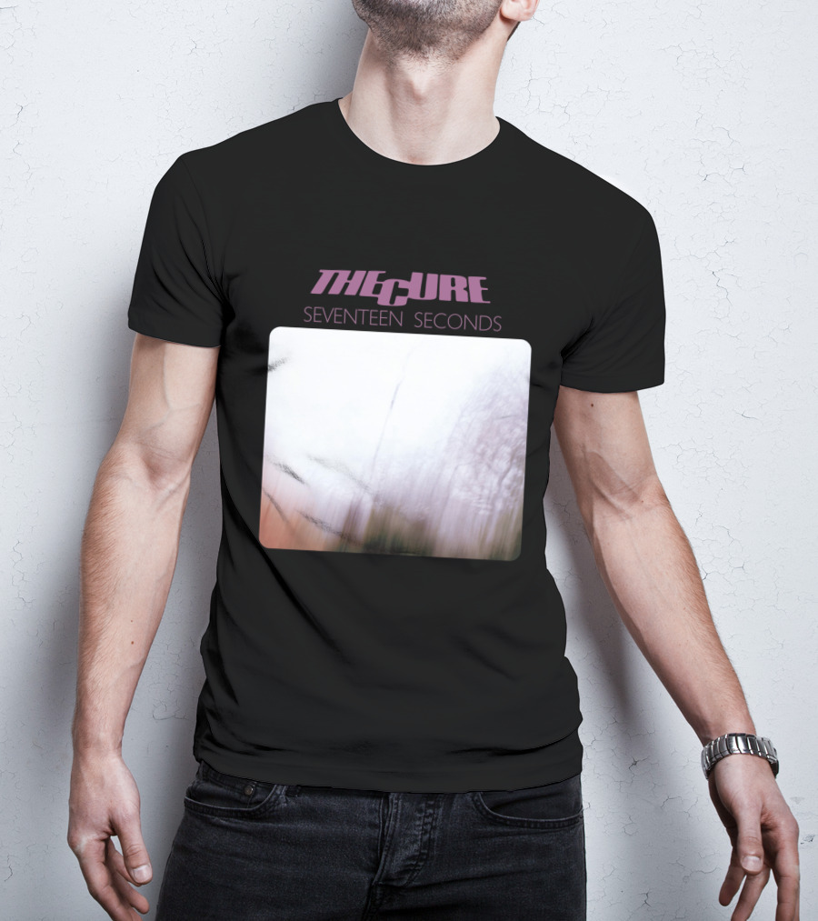 The Cure Seventeen Seconds Blurred Trees Album Cover T-Shirt