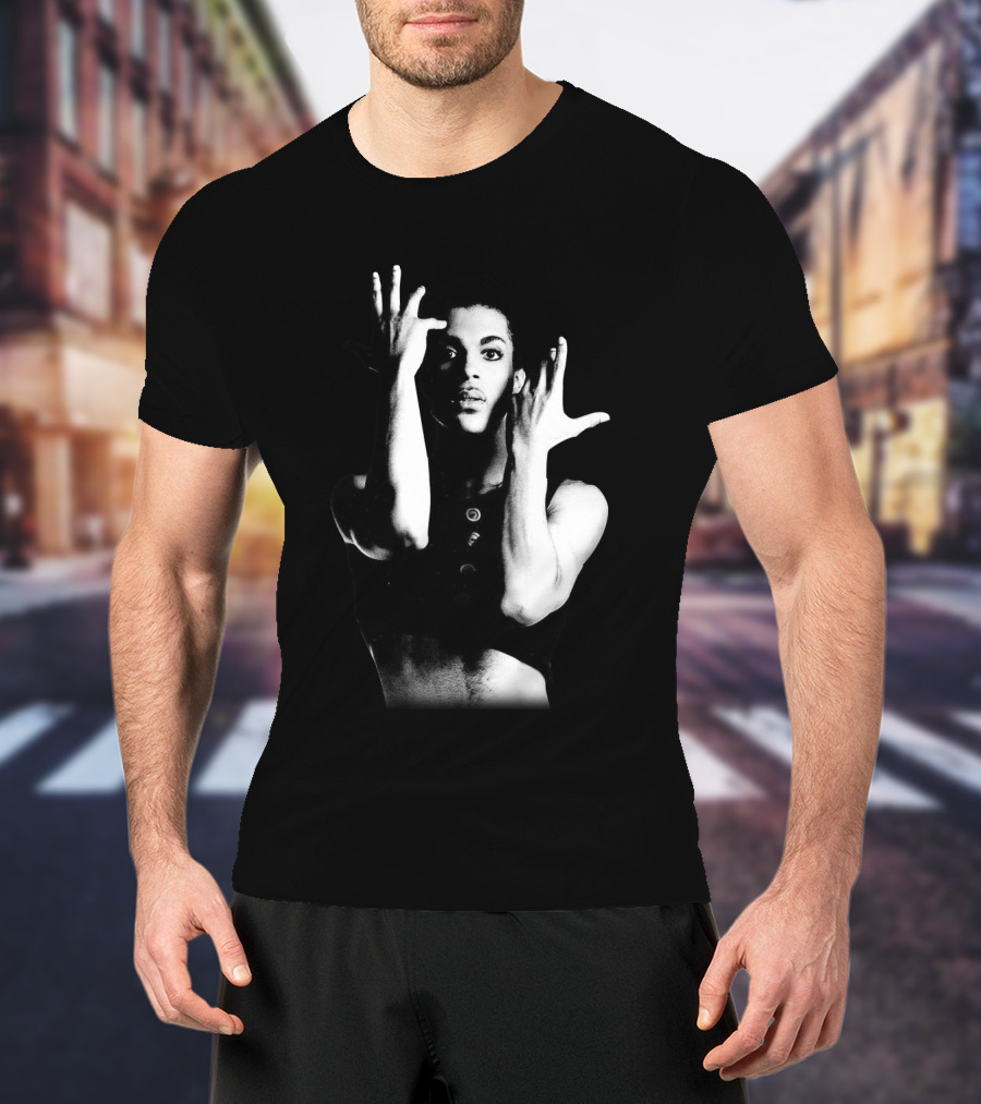 Prince Parade Black And White Iconic Pose T-Shirt