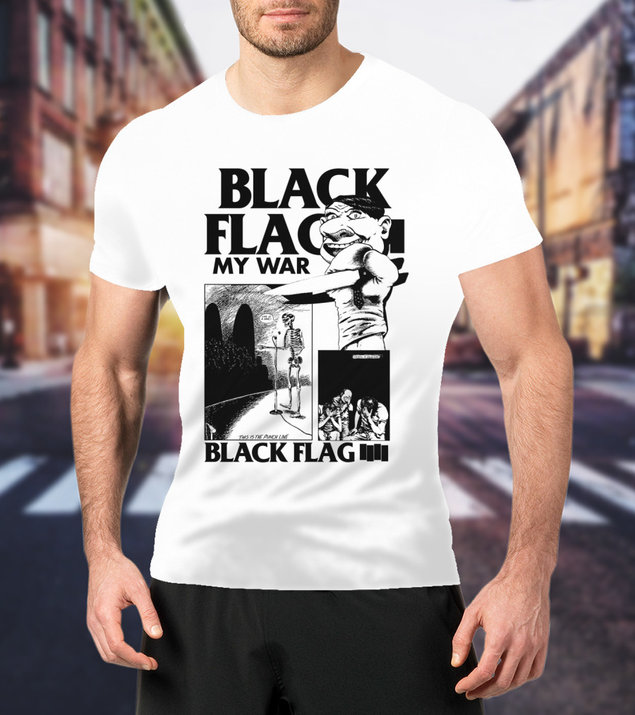 Black Flag My War This Is The Punch Line T-Shirt