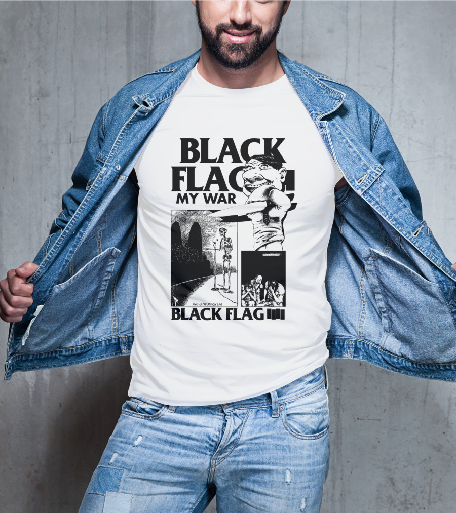 Black Flag My War This Is The Punch Line T-Shirt
