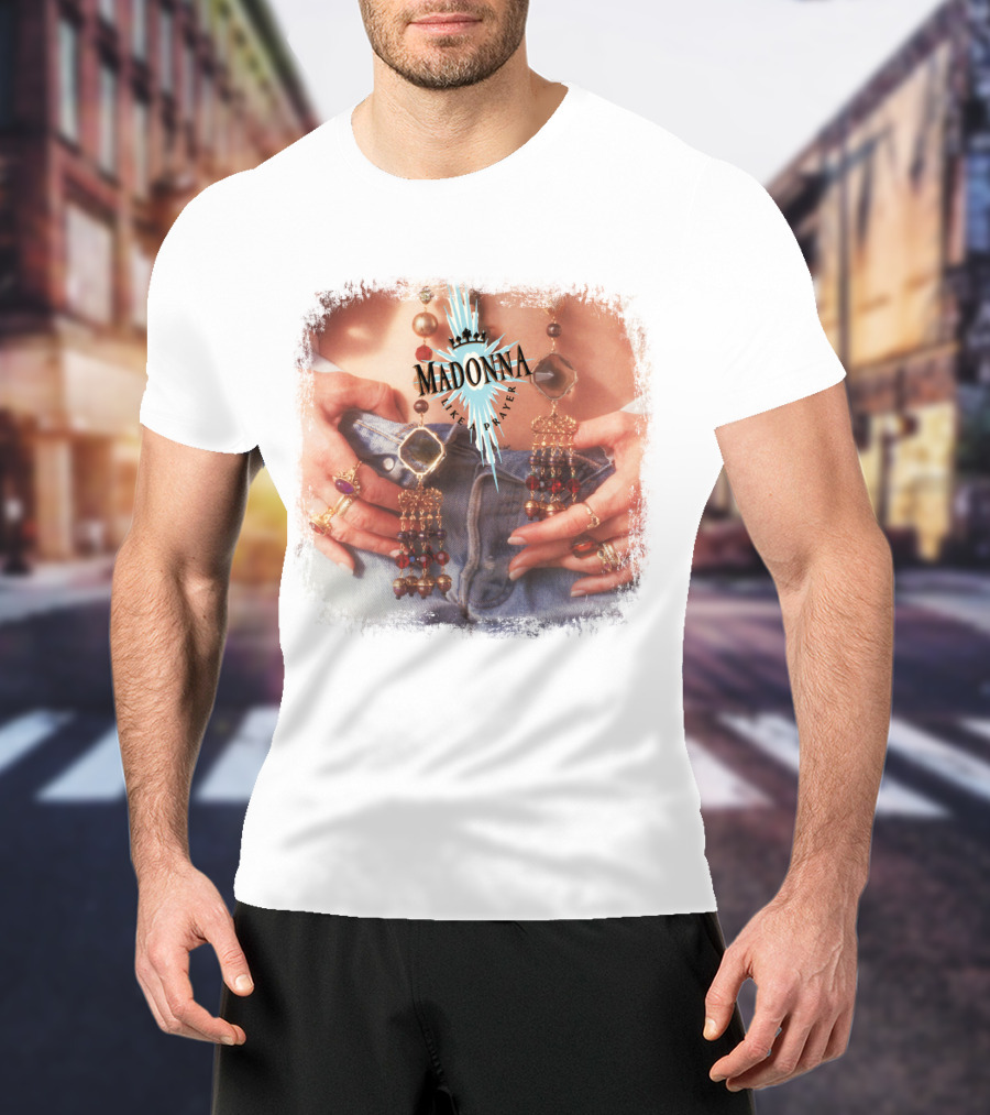 Madonna Like A Prayer Jewelry And Denim Iconic Style Fashion T-Shirt