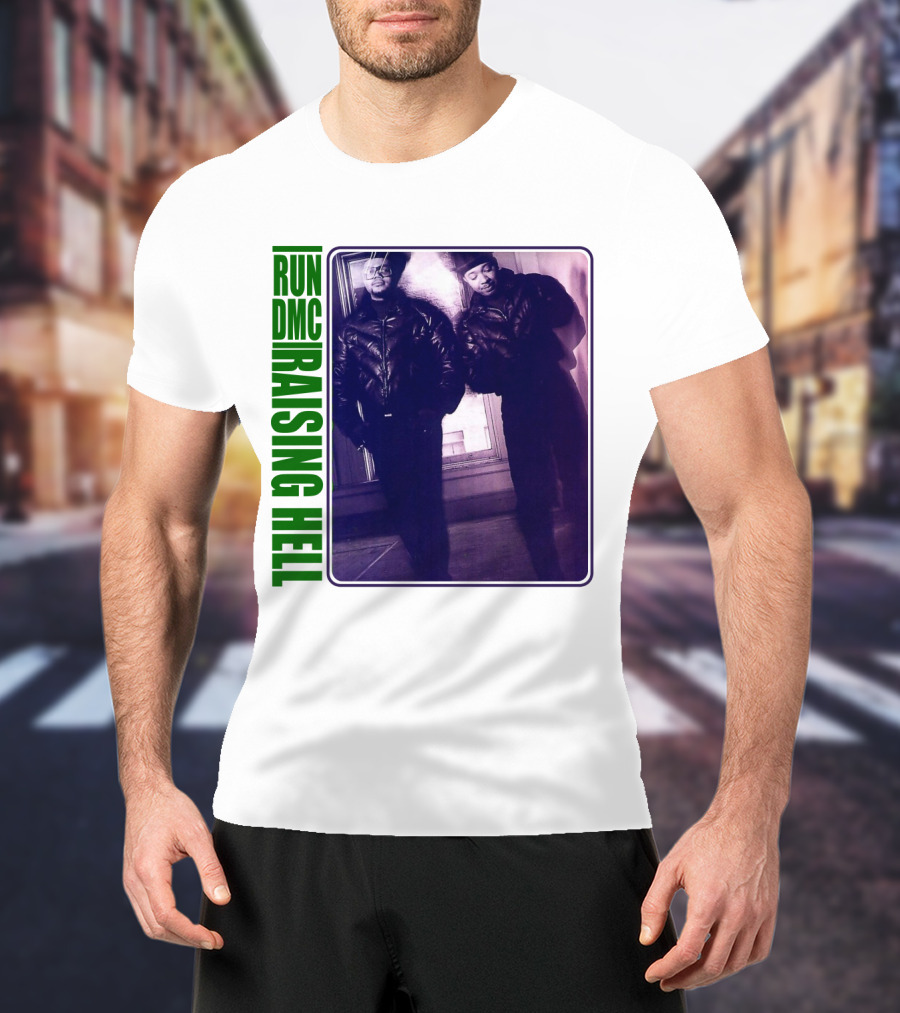 Run Dmc Raising Hell 1986 Music Album Hip Hop Legends T-Shirt