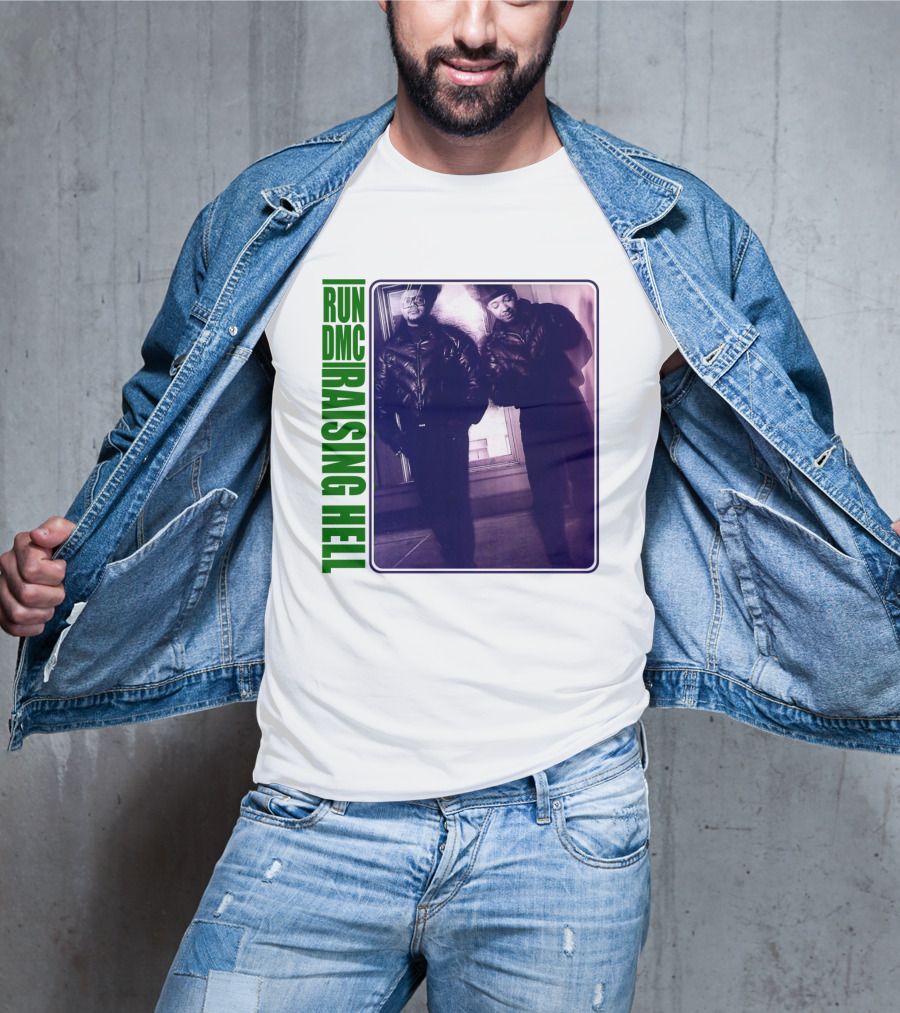 Run Dmc Raising Hell 1986 Music Album Hip Hop Legends T-Shirt